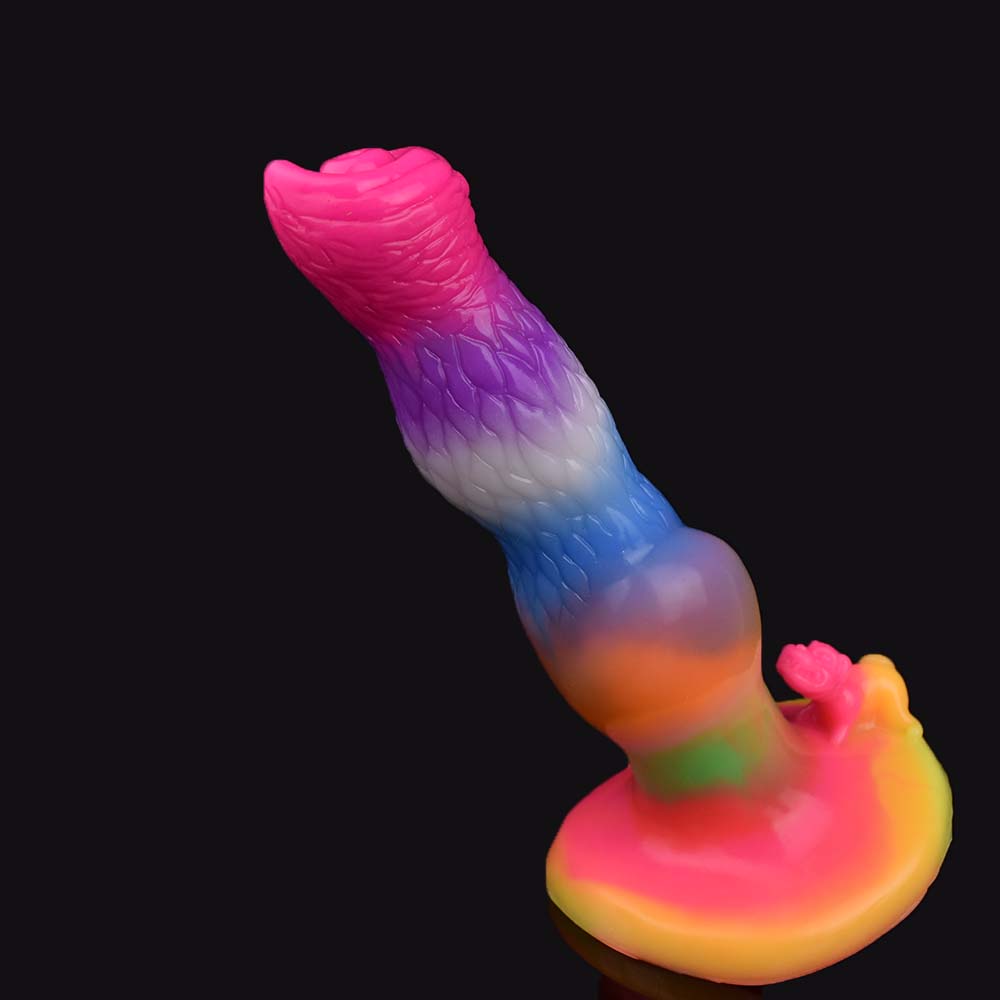 Rainbow Dragon Dildo - Qilin