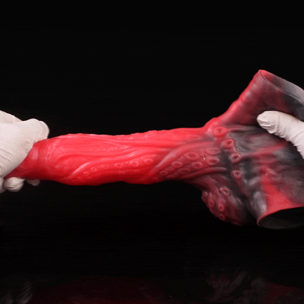 Bloodthirsty Demon Dildo Panties - 5.7inch - Brief Style 62cm Waist