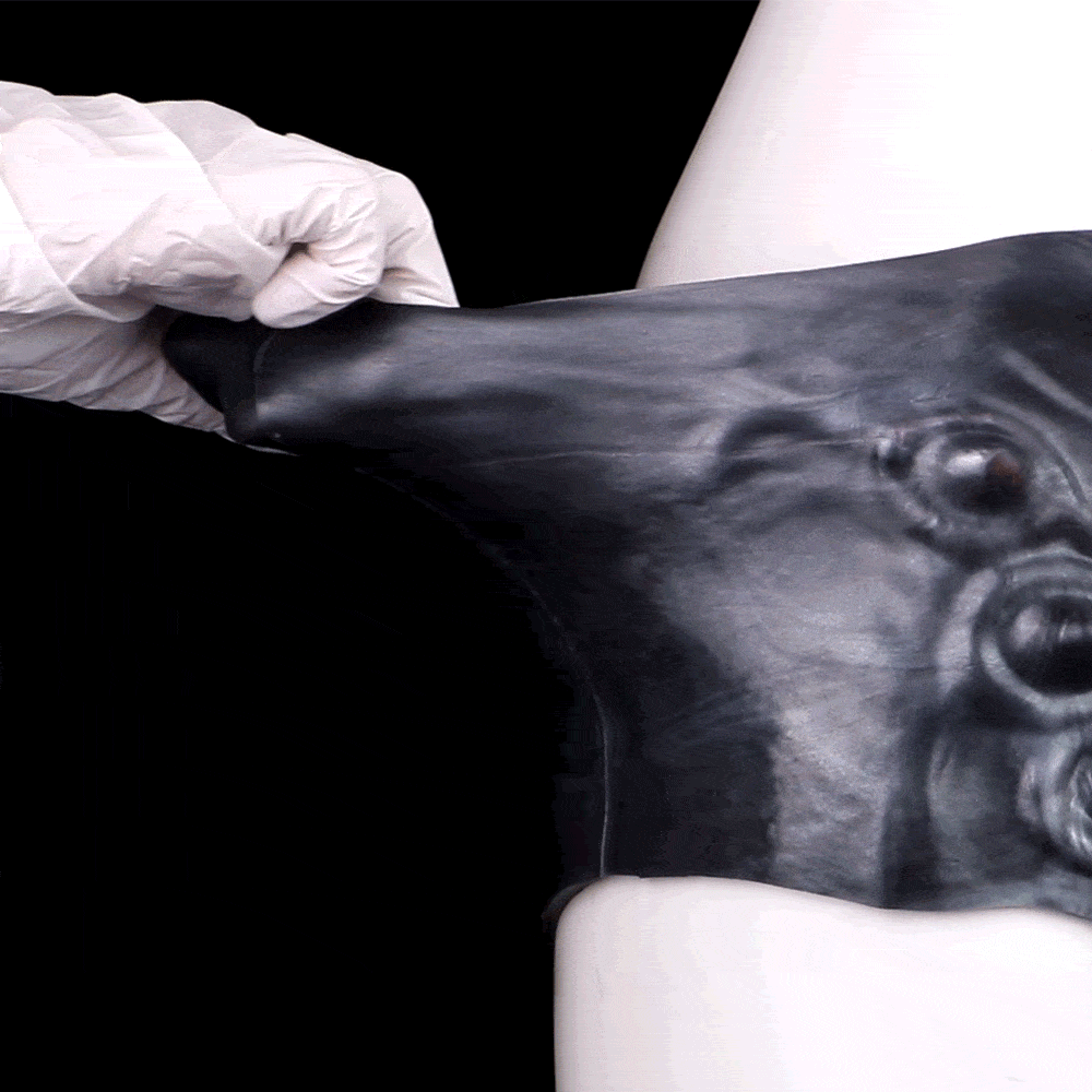 Bloodthirsty Demon Dildo Panties - 6inch - Brief Style 68cm Waist