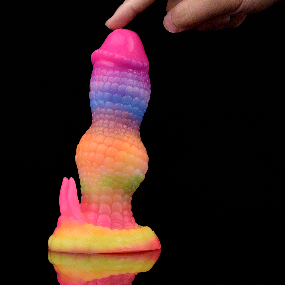 Rainbow Dragon Dildo - Qilin