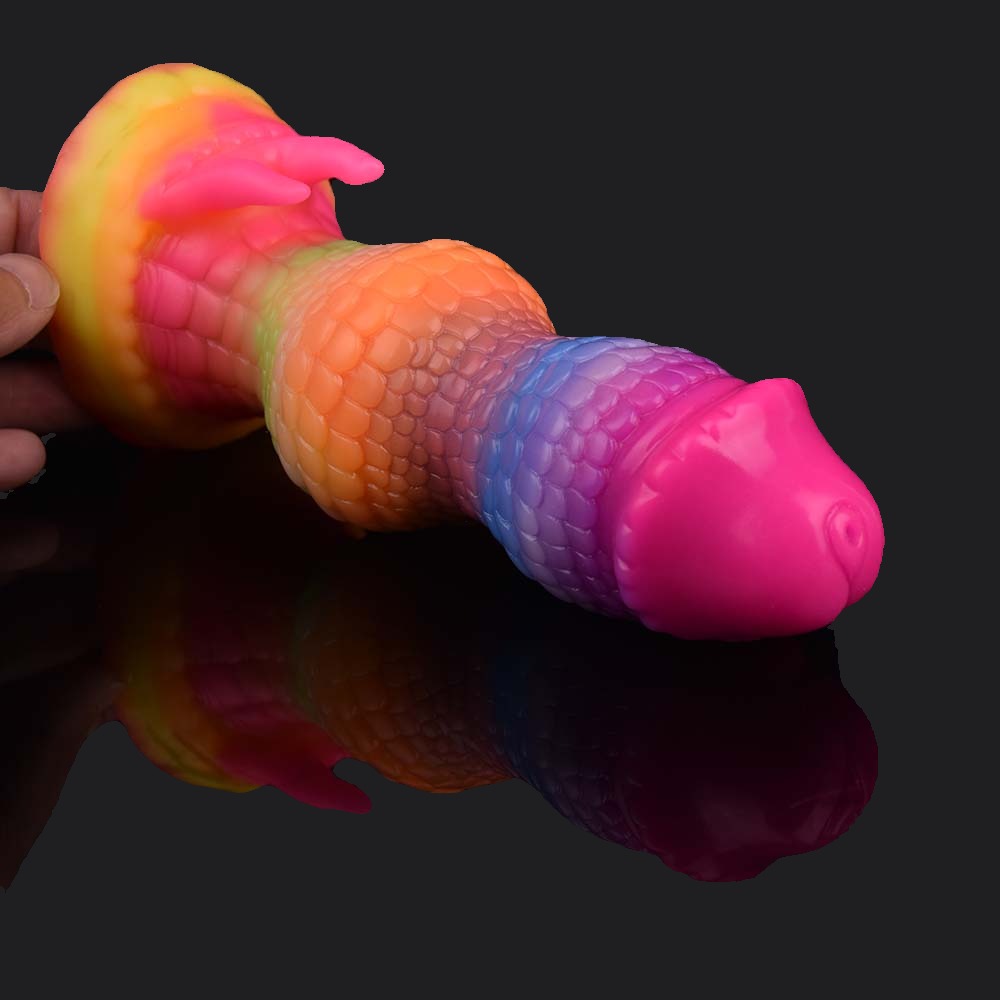 Rainbow Dragon Dildo - Qilin