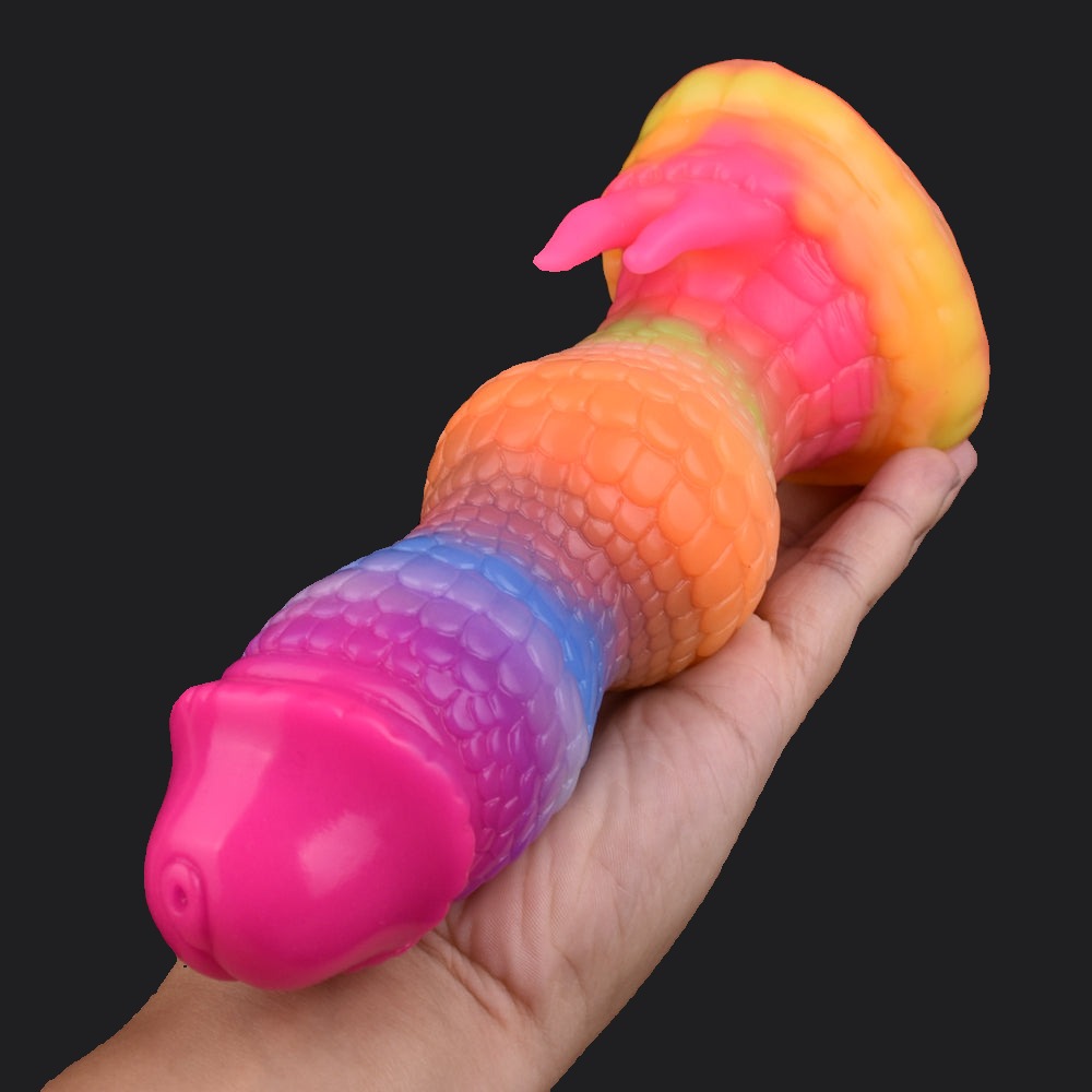 Rainbow Dragon Dildo - Qilin