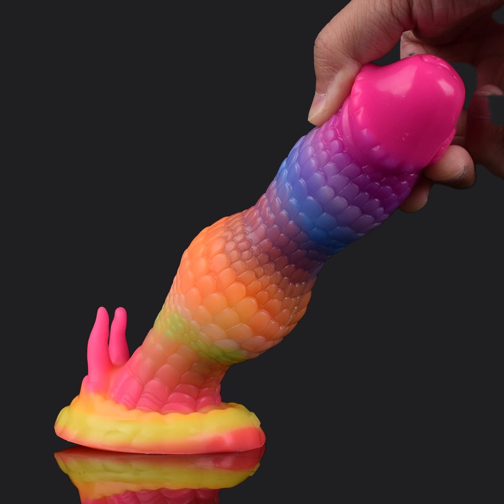 Rainbow Dragon Dildo - Qilin