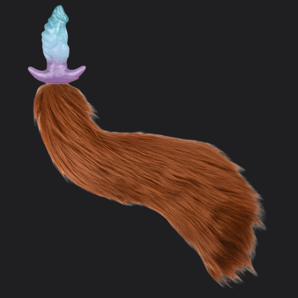Copper Fox Plush Tail Butt Plug