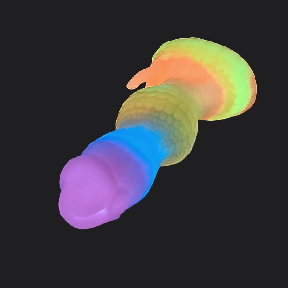 Rainbow Dragon Dildo - Qilin