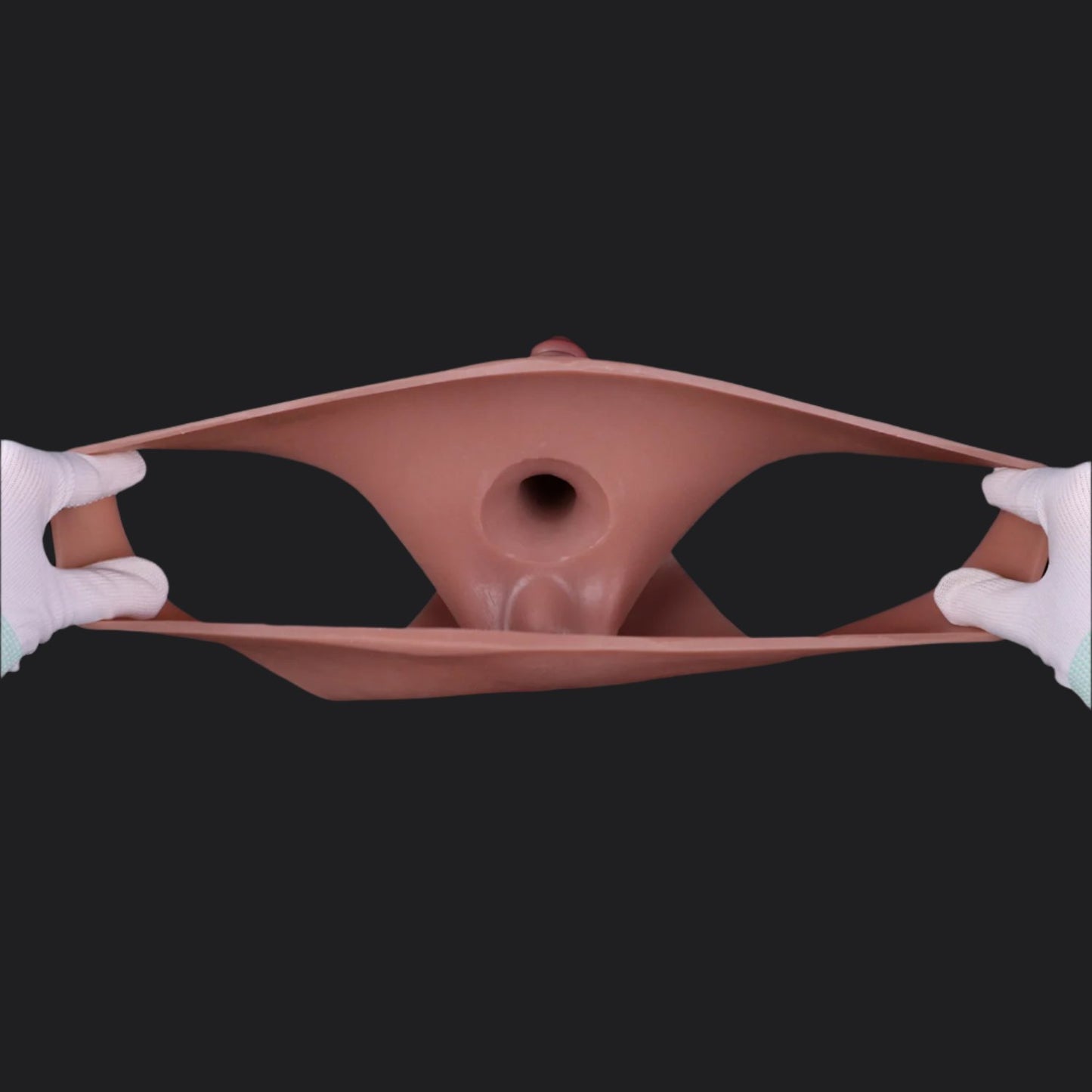 Flesh Pink Dildo Panties - 4inch - Bikini Style 76cm Waist