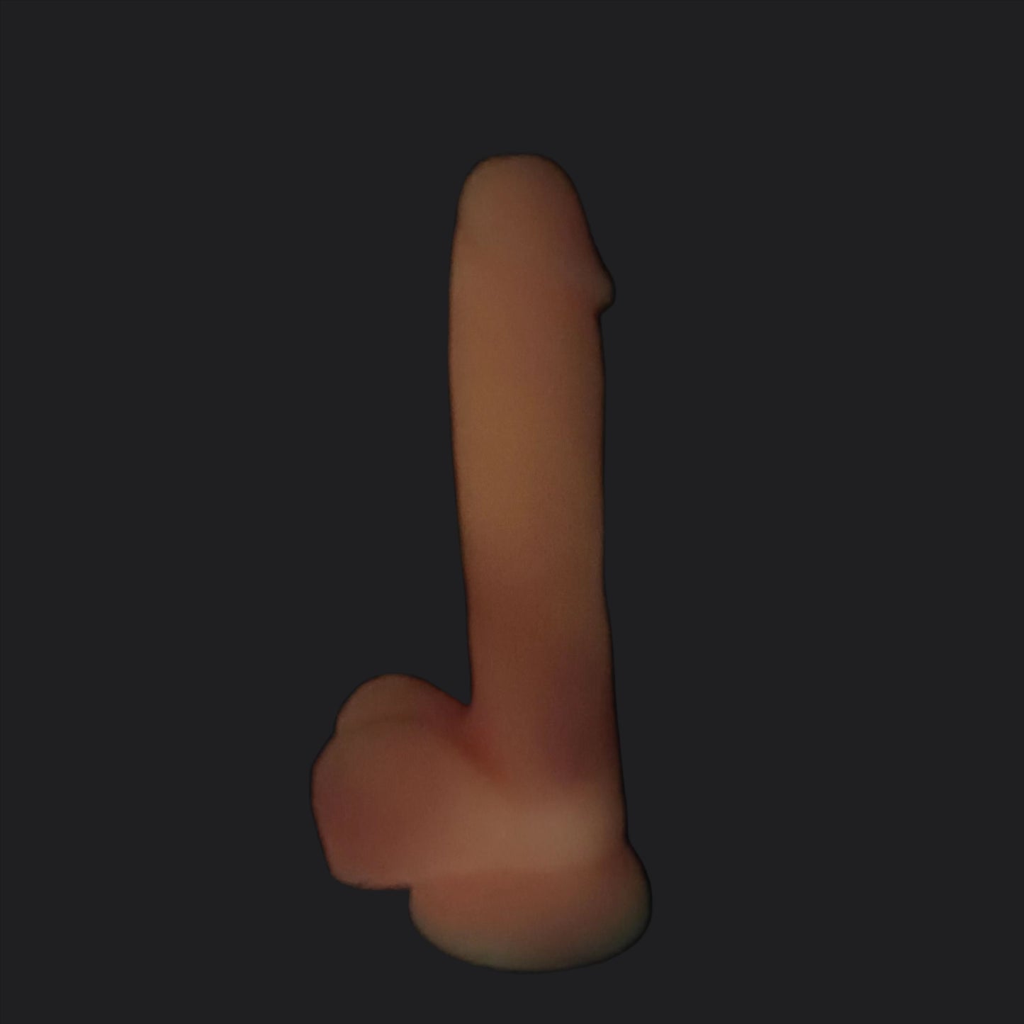 GITD PInk Silicone Dildo