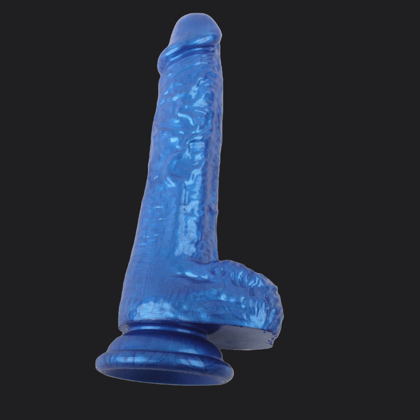 Glitter Blue 7inch Realistic Dildo