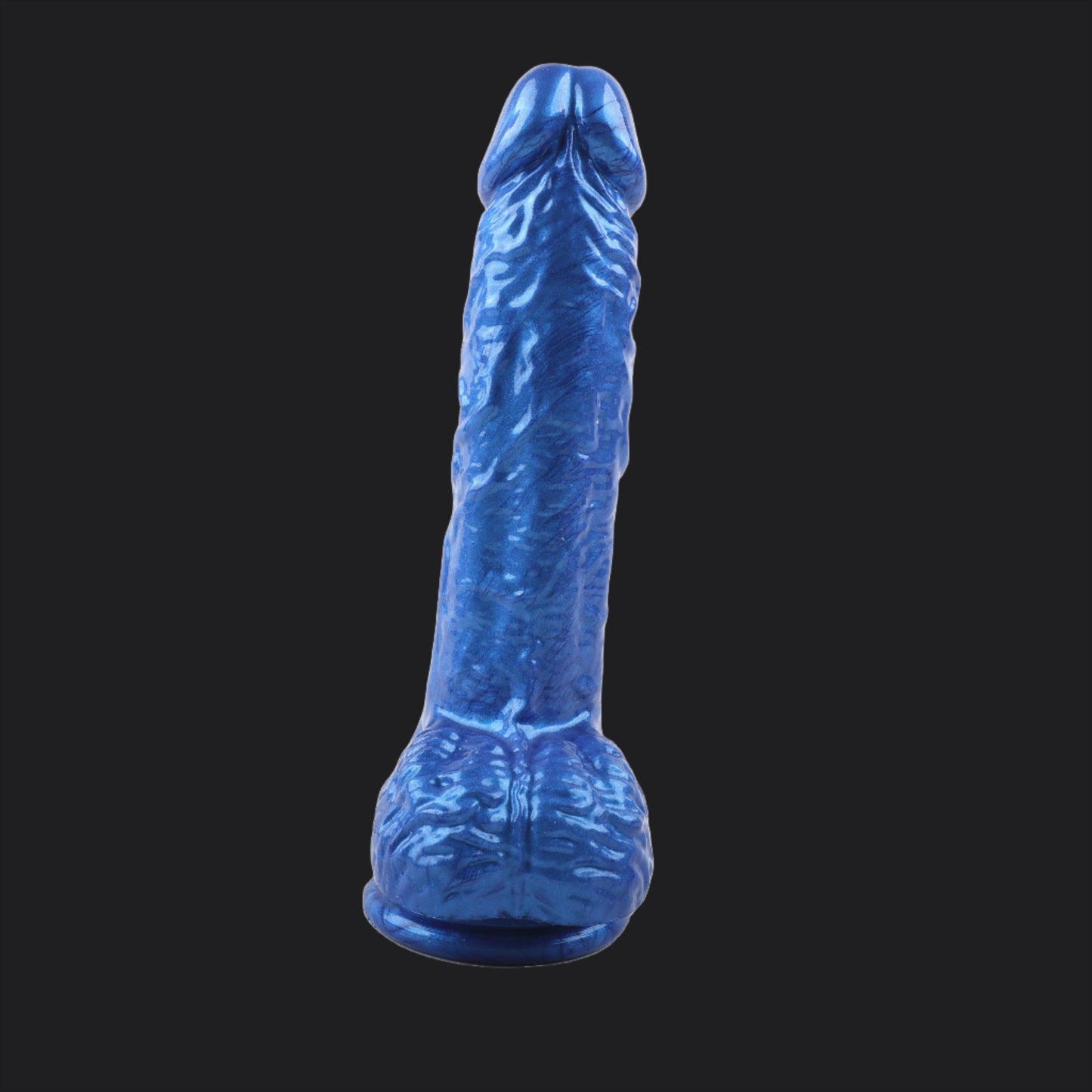 Glitter Blue 7inch Realistic Dildo
