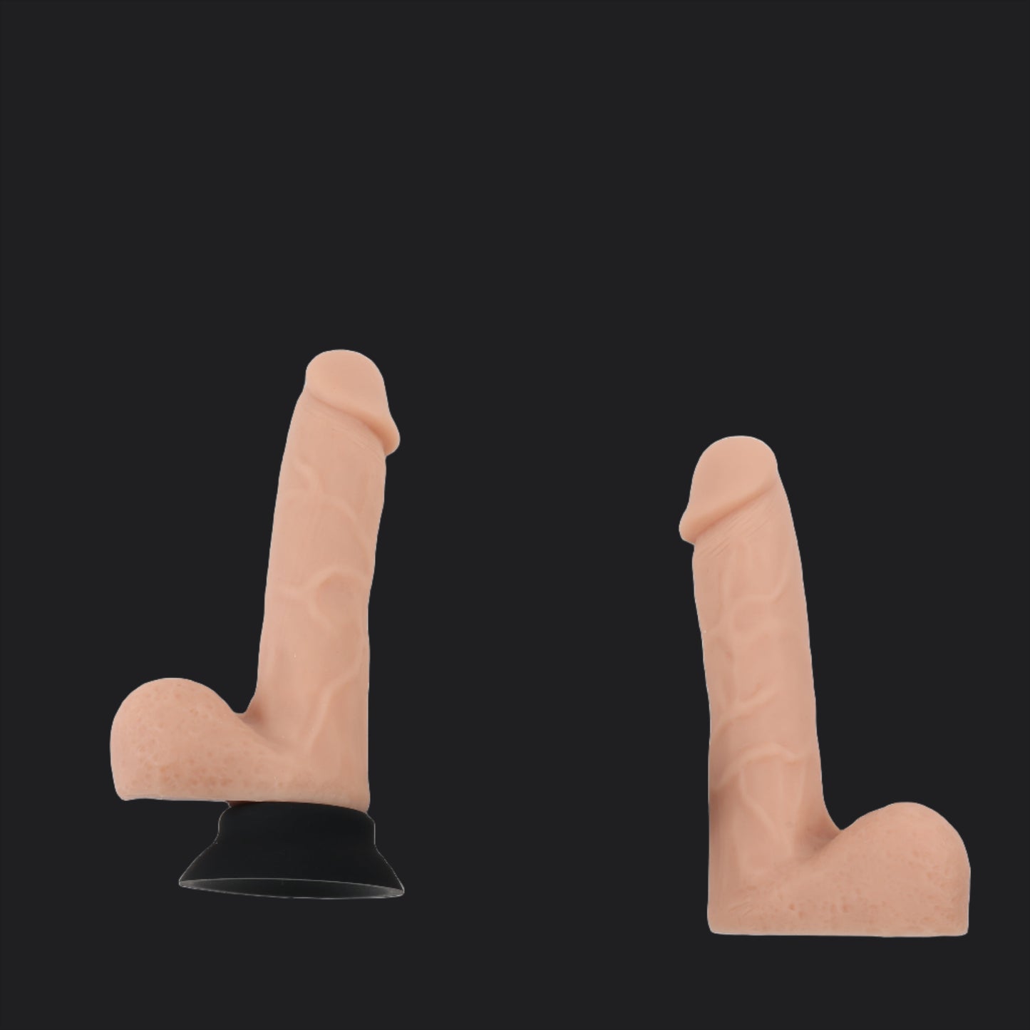 Flesh Pink 7inch Vac U Lock Dildo w/Balls