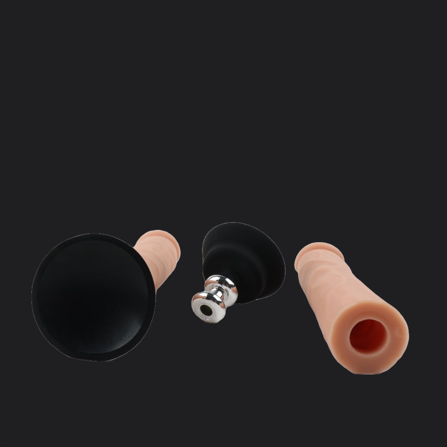 Flesh Pink 7inch Vac U Lock Dildo