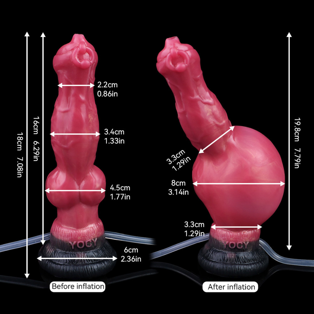 Shadowflame Ejaculating Inflatable Dildo - Sköll