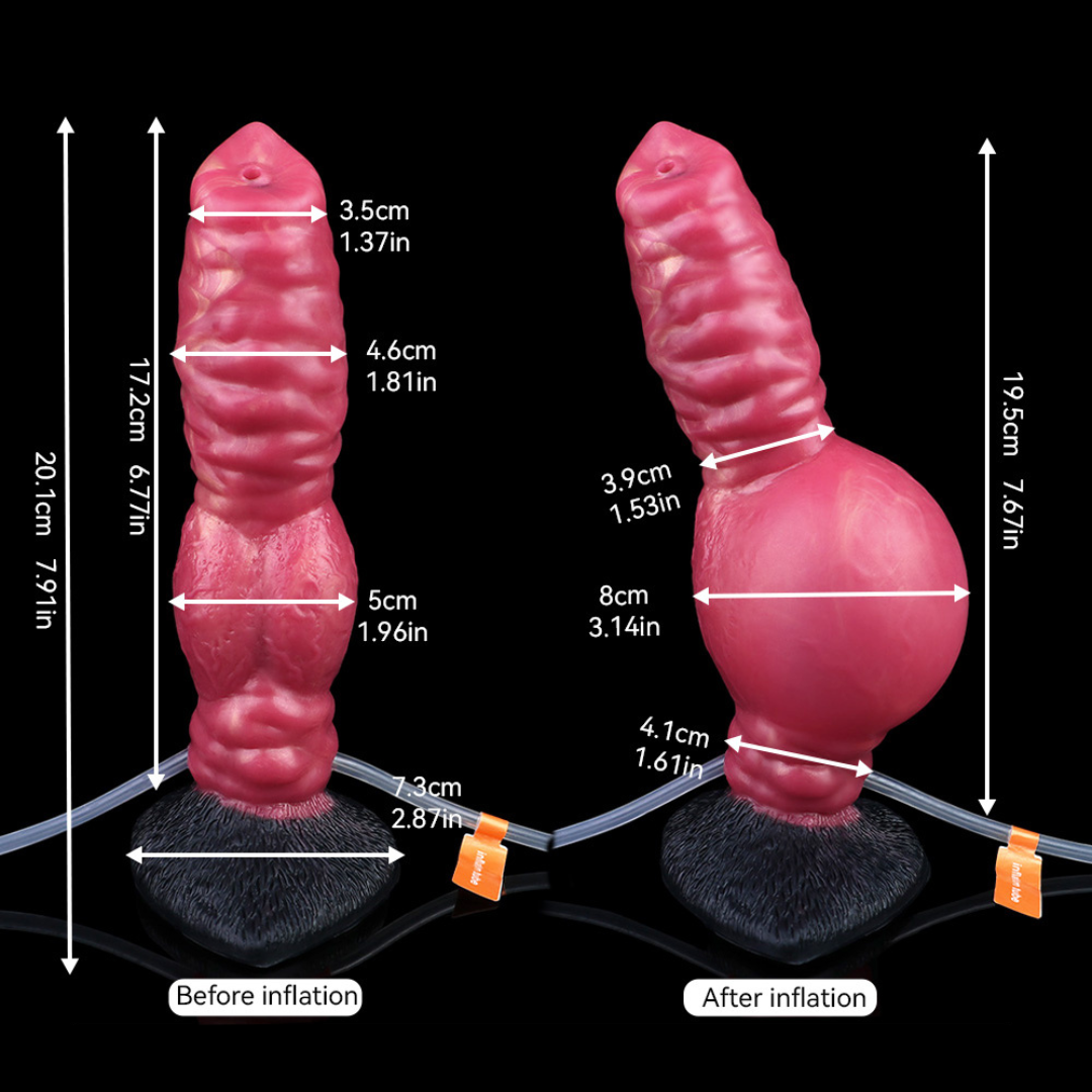 Shadowflame Ejaculating Inflatable Dildo - Wolf Dildo