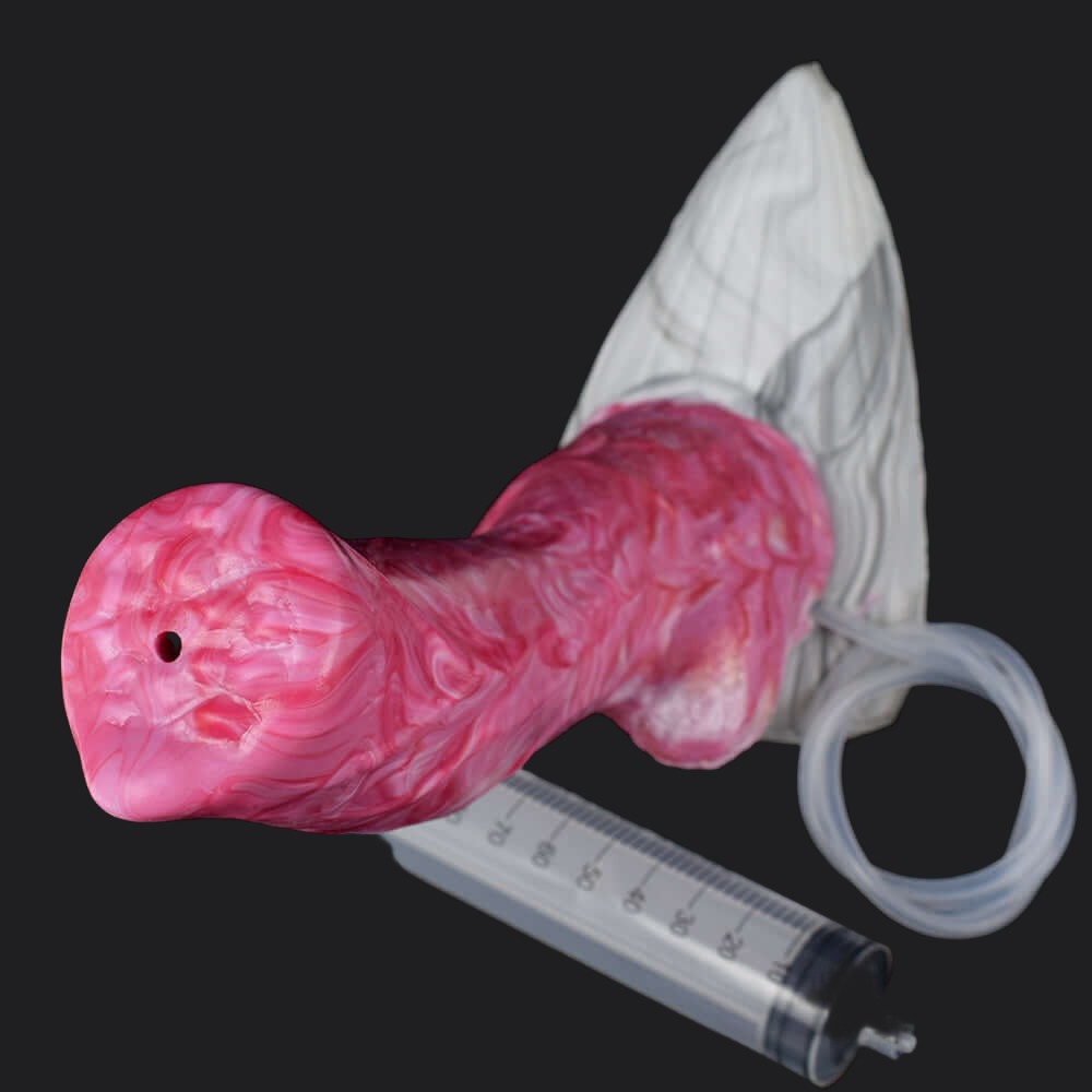 Punch Pink Squirting Dog Dildo - Great Dane