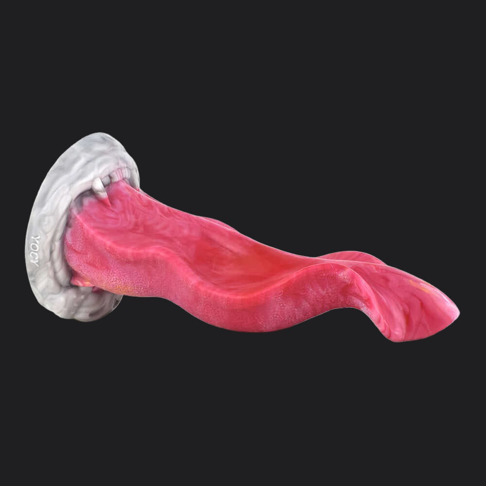 Punch Pink Monster Dildo - Werewolf Tongue