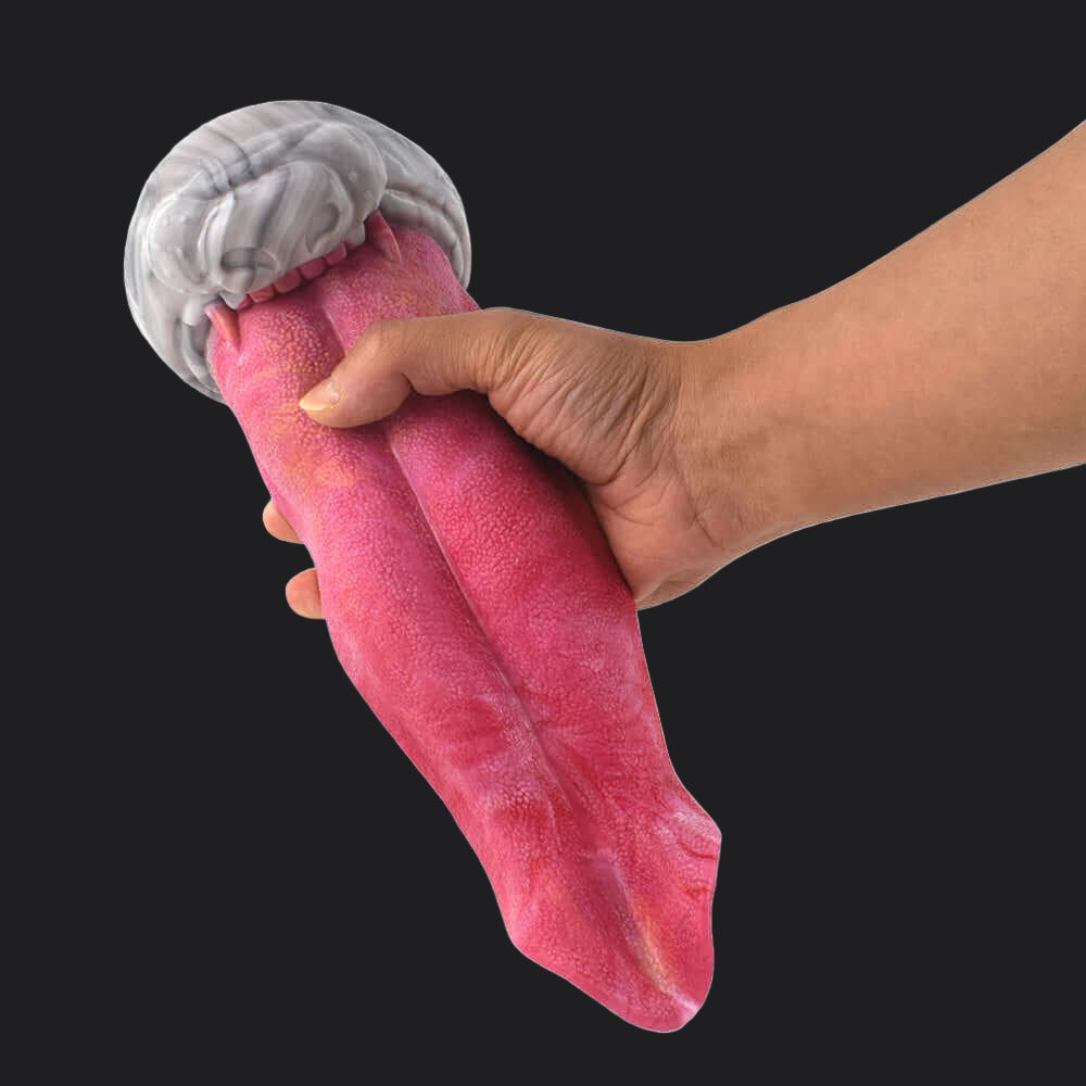Punch Pink Monster Dildo - Werewolf Tongue