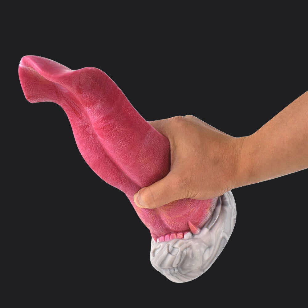Punch Pink Monster Dildo - Werewolf Tongue