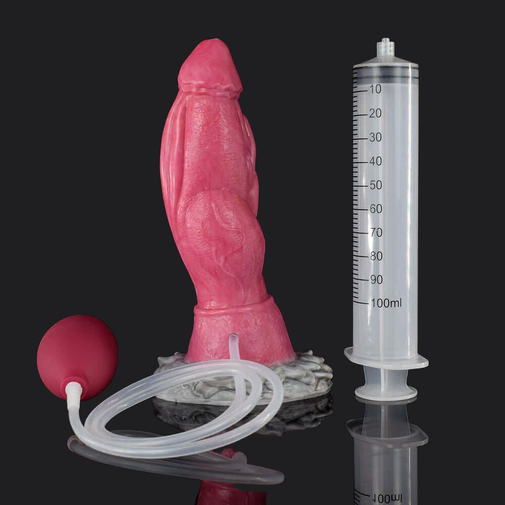 Punch Pink Squirting Monster Dildo - T-Rex