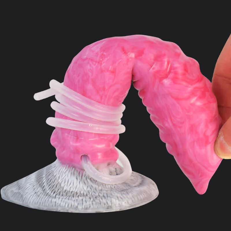 Punch Pink Squirting Dog Dildo - Wolf
