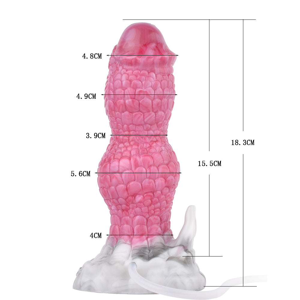 Punch Pink Cumming Dragon Dildo - Qilin