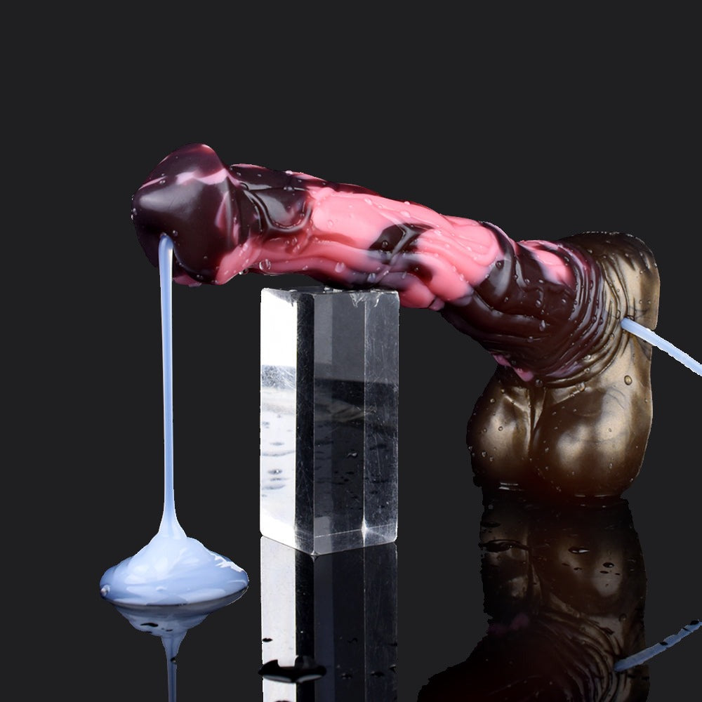 Roan Squirting Horse Dildo - Damascus