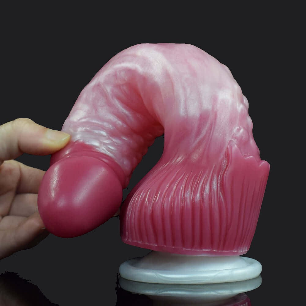 Deep Pink Dragon Dildo - Puff
