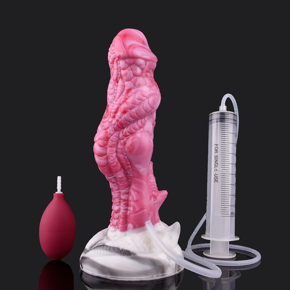 Punch Pink Squirting Dragon Dildo - Maleficent