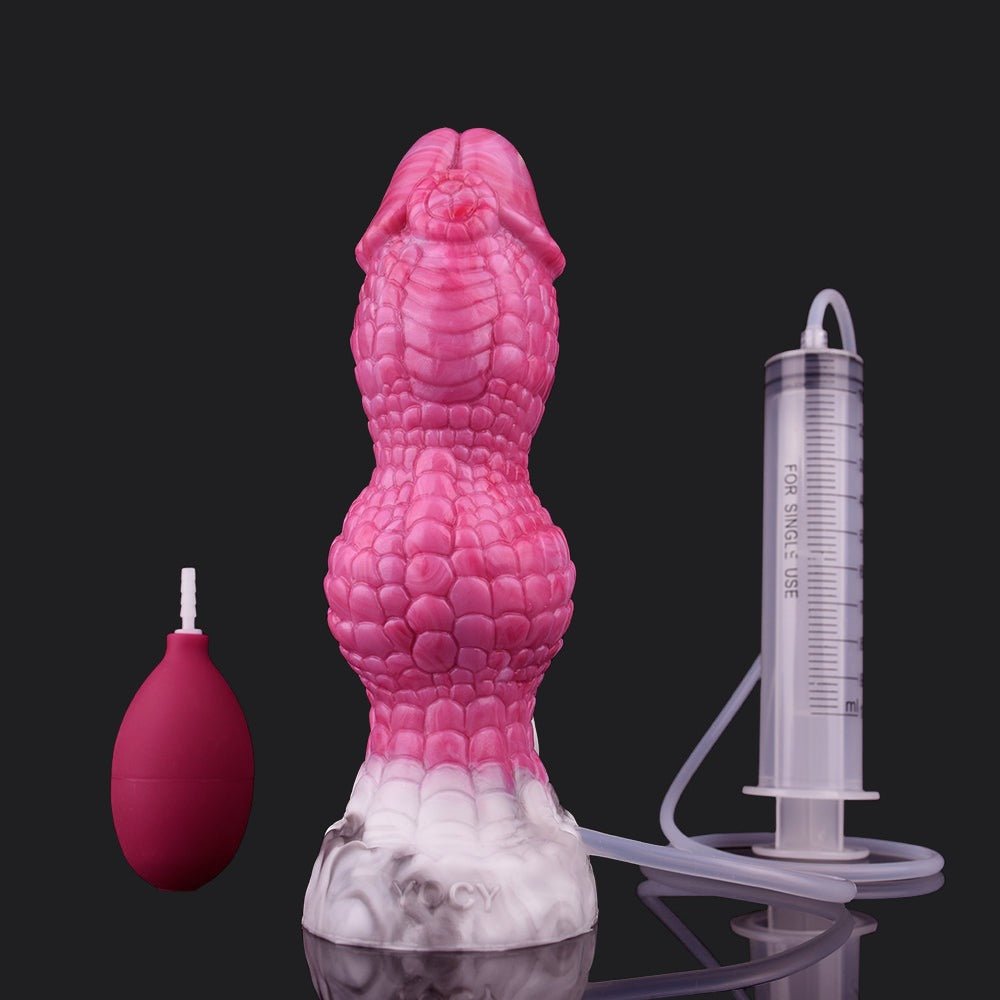 Punch Pink Cumming Dragon Dildo - Qilin
