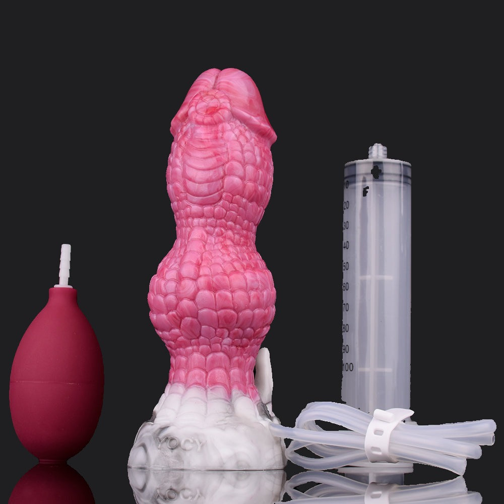 Punch Pink Cumming Dragon Dildo - Qilin