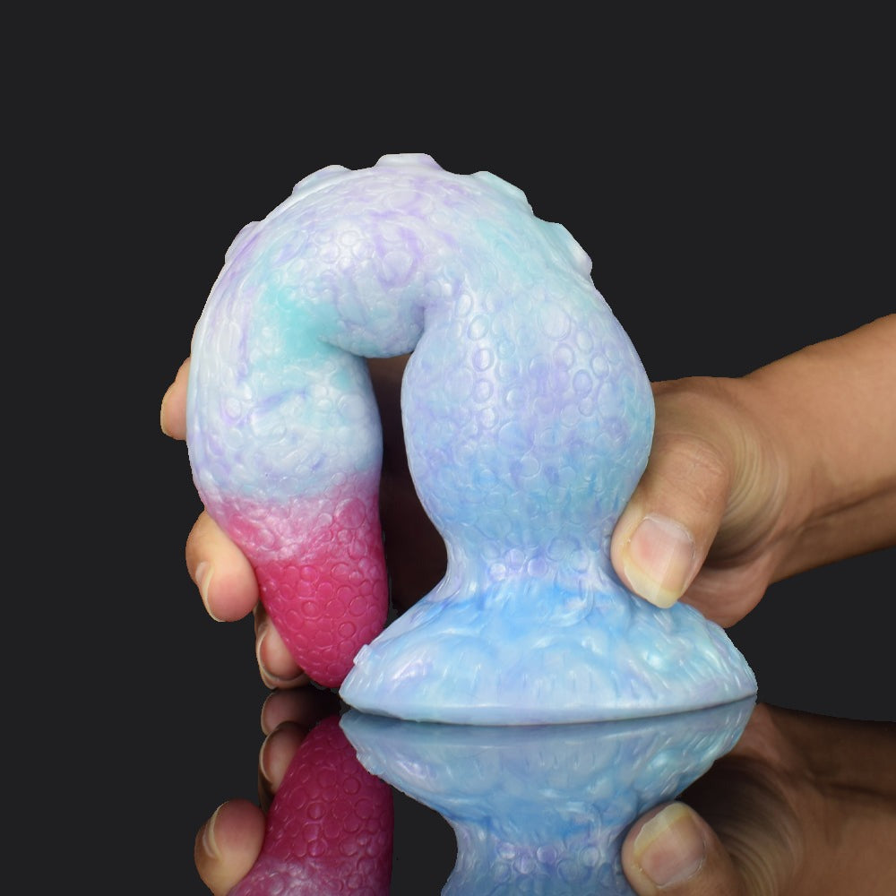 Icy Blue Monster Dildo - Tentacle Monster