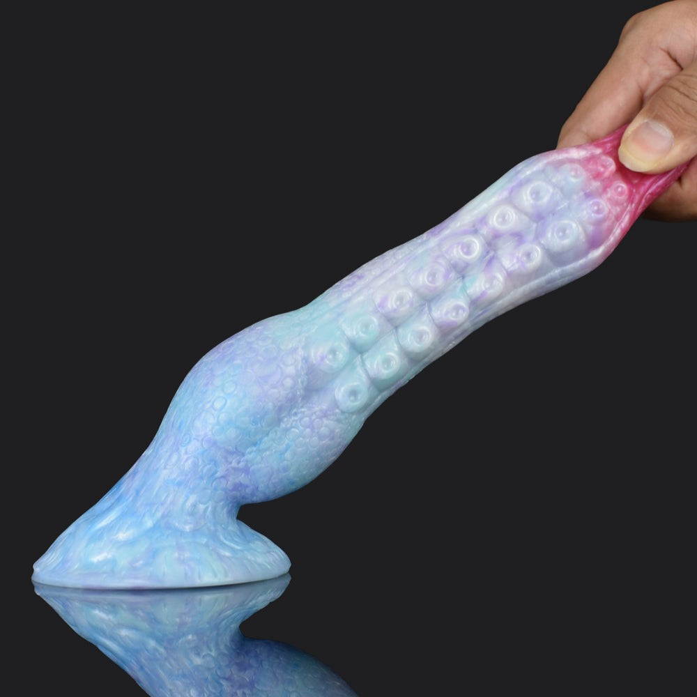 Icy Blue Monster Dildo - Tentacle Monster