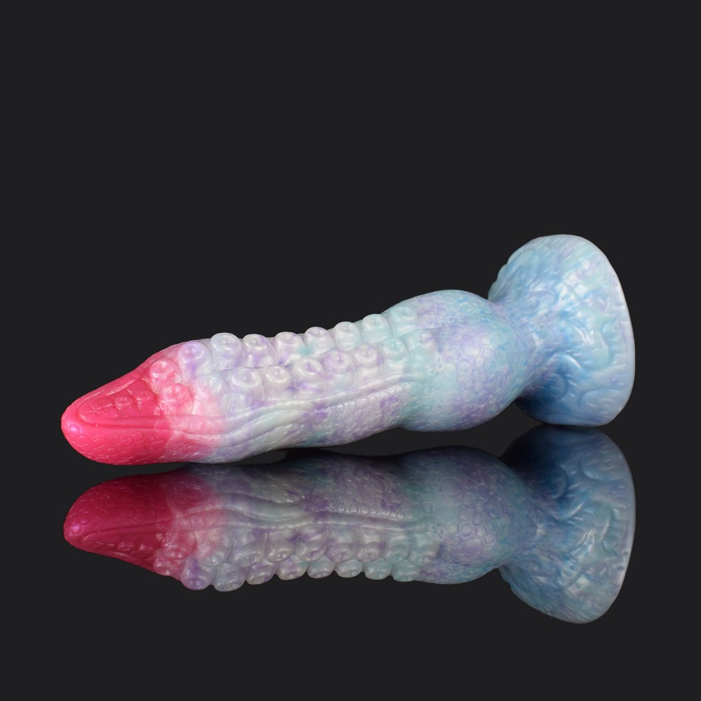 Icy Blue Monster Dildo - Tentacle Monster