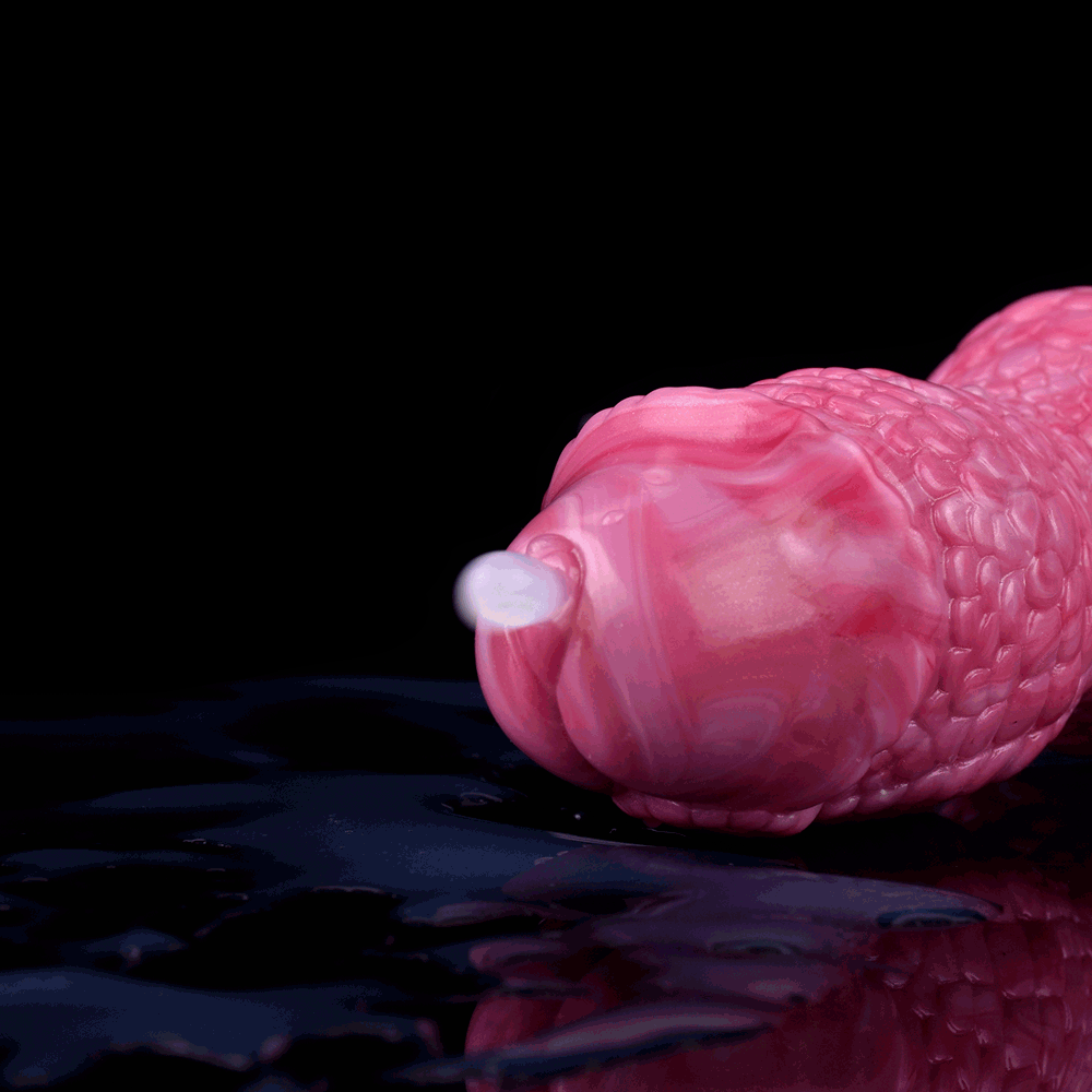 Punch Pink Cumming Dragon Dildo - Qilin