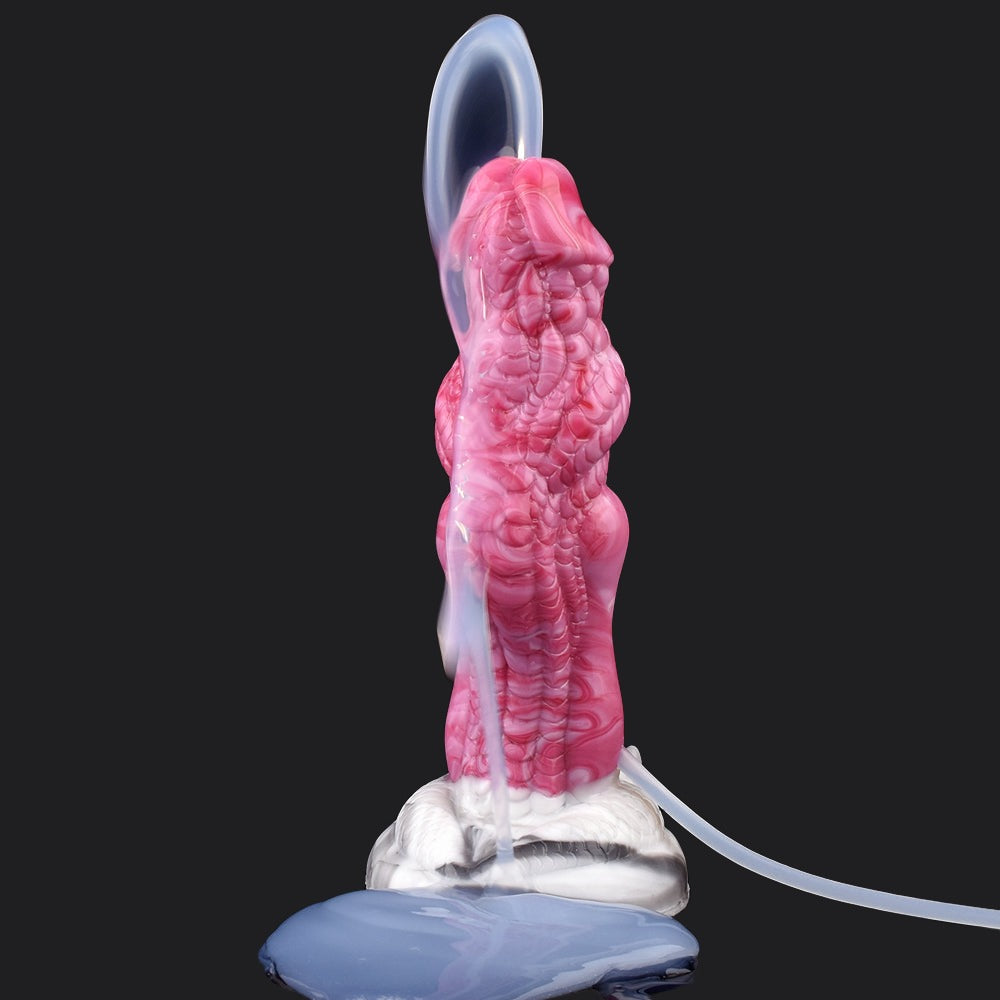 Punch Pink Squirting Dragon Dildo - Maleficent