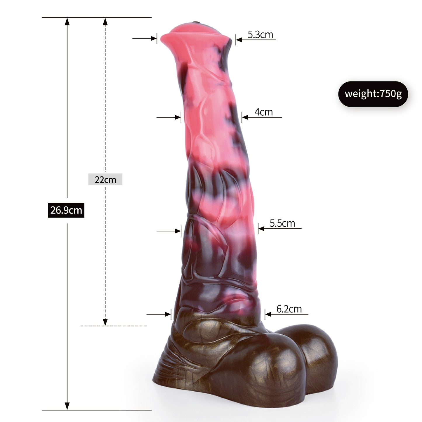 Roan Horse Dildo - Sunday Silence