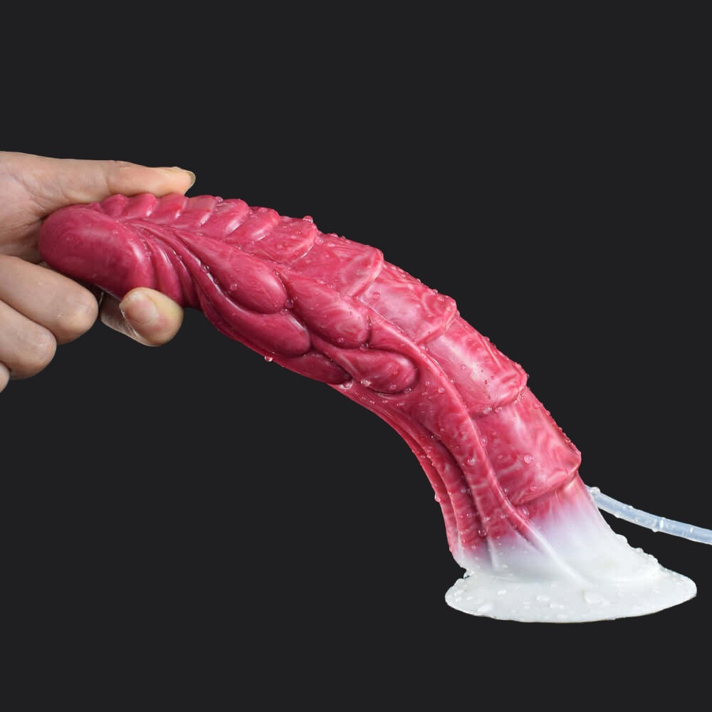 Blood Red Squirting Dragon Dildo - Syrax