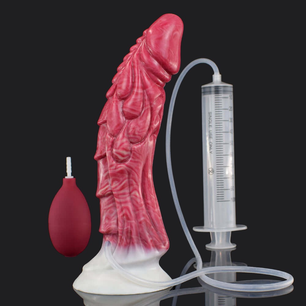Blood Red Squirting Dragon Dildo - Syrax