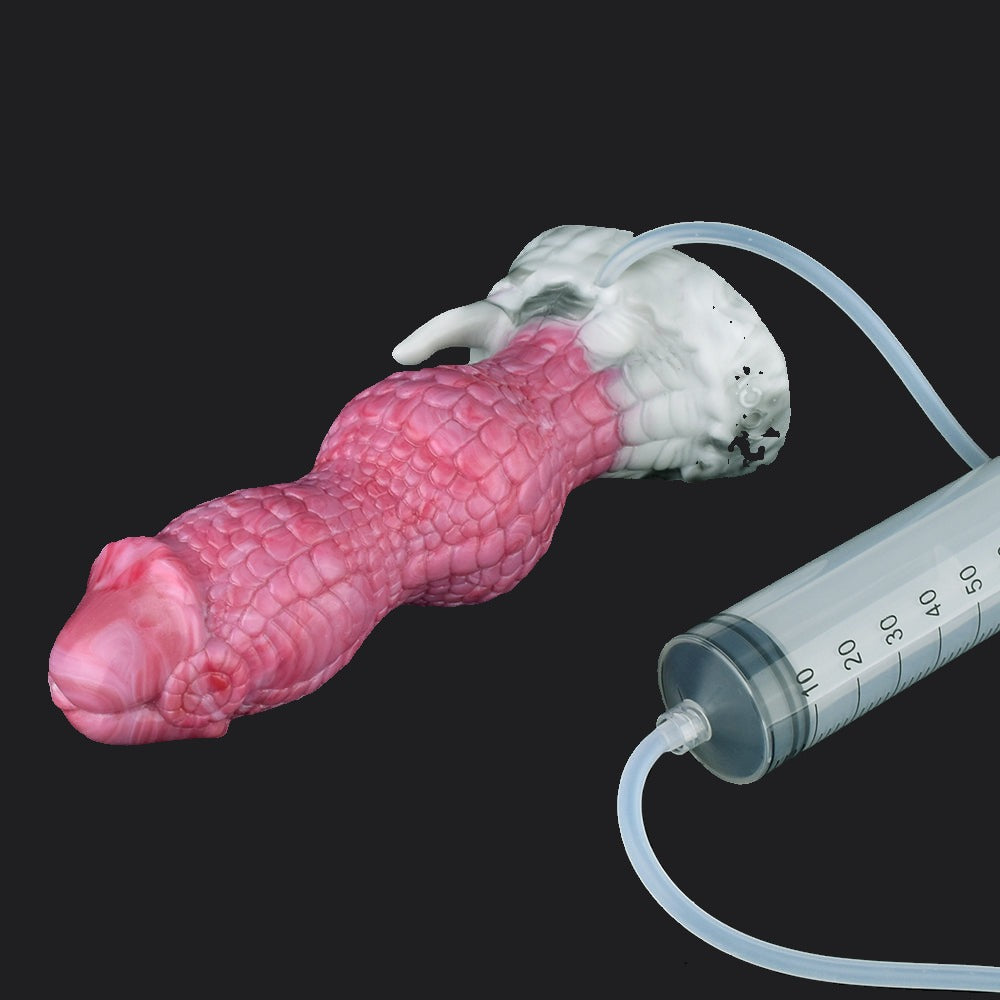 Punch Pink Cumming Dragon Dildo - Qilin