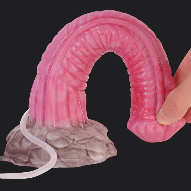 Punch Pink Squirting Horse Dildo - Red Rum