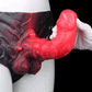 Bloodthirsty Demon Dildo Panties - 6inch - Brief Style 68cm Waist