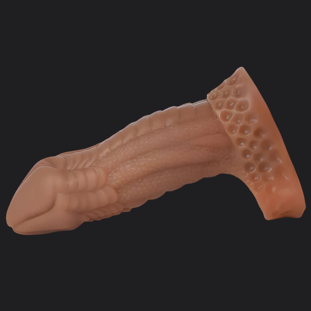 Io Dragon Penis Extender Sleeve - Brown - Dragon Dildo UK