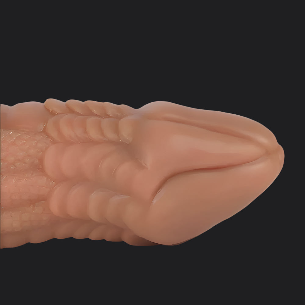 Io Dragon Penis Extender Sleeve - Brown - Dragon Dildo UK