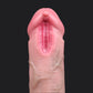 Flesh Pink Realistic Dildo - Pierced and Split