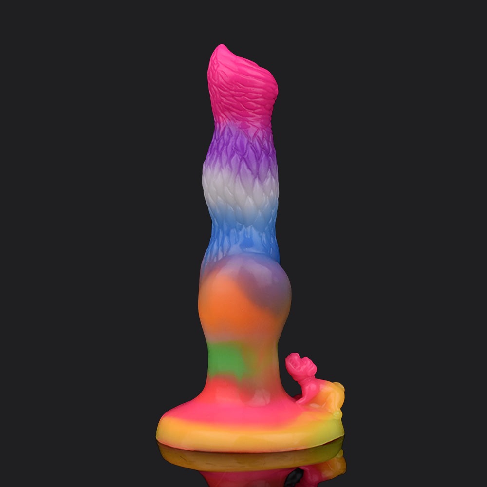 Rainbow Monster Dildo - Amarok