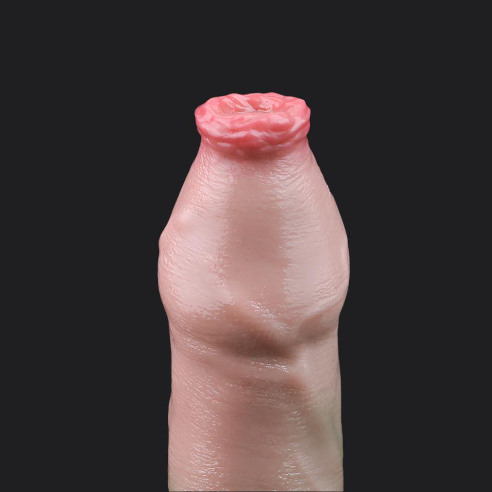 Flesh Pink Realistic Dildo - Uncut