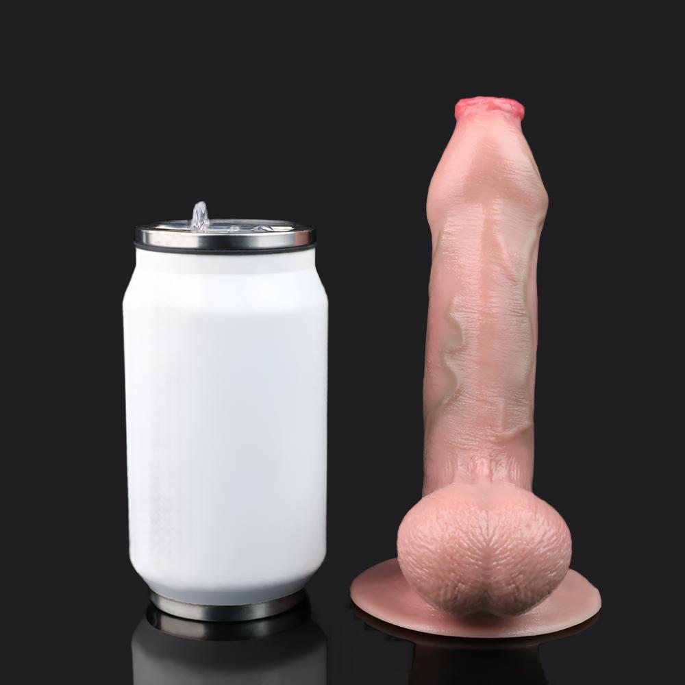 Flesh Pink Realistic Dildo - Uncut