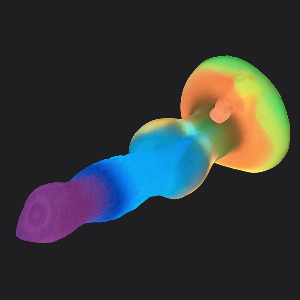 Rainbow Monster Dildo - Amarok