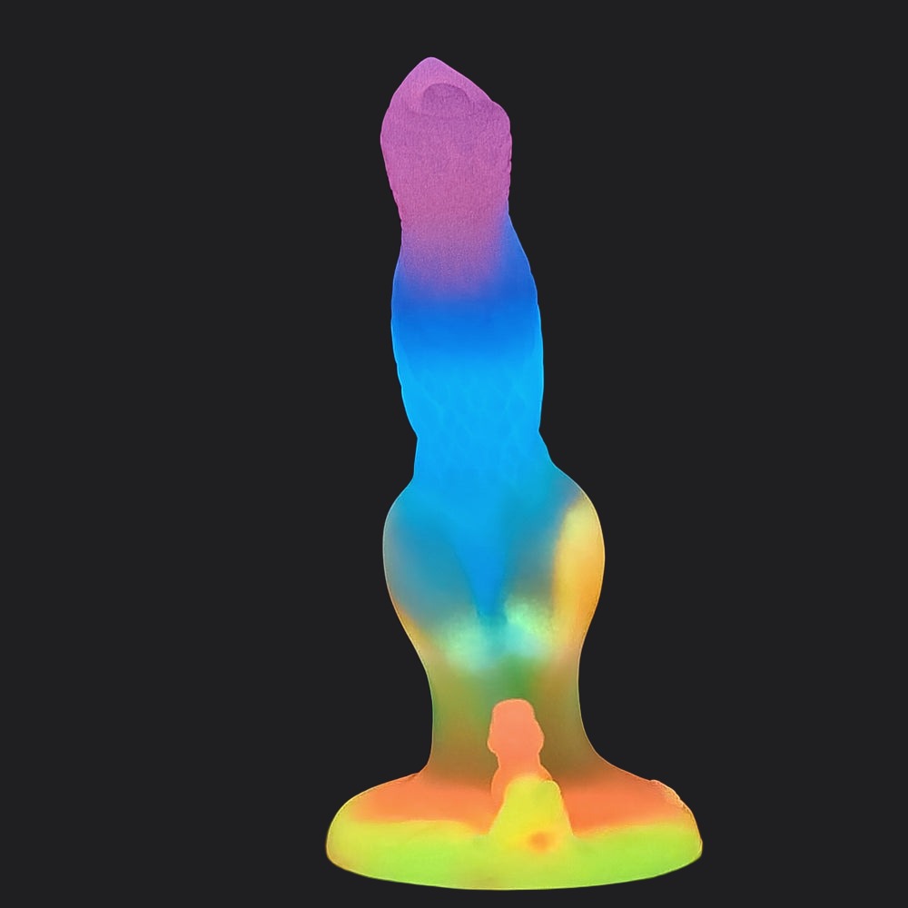 Rainbow Monster Dildo - Amarok