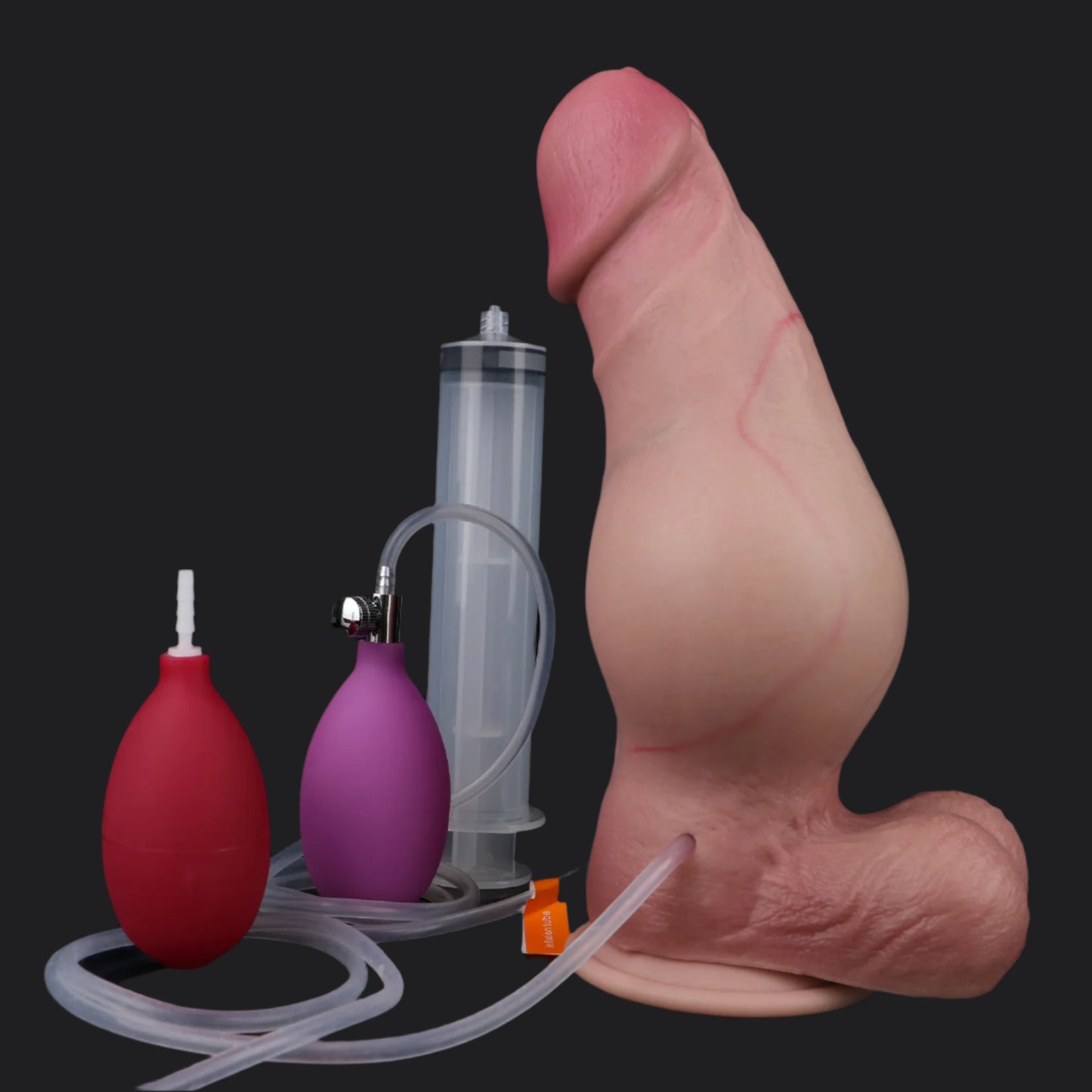 The Behemoth 9 Inch Inflatable Cumming Dildo