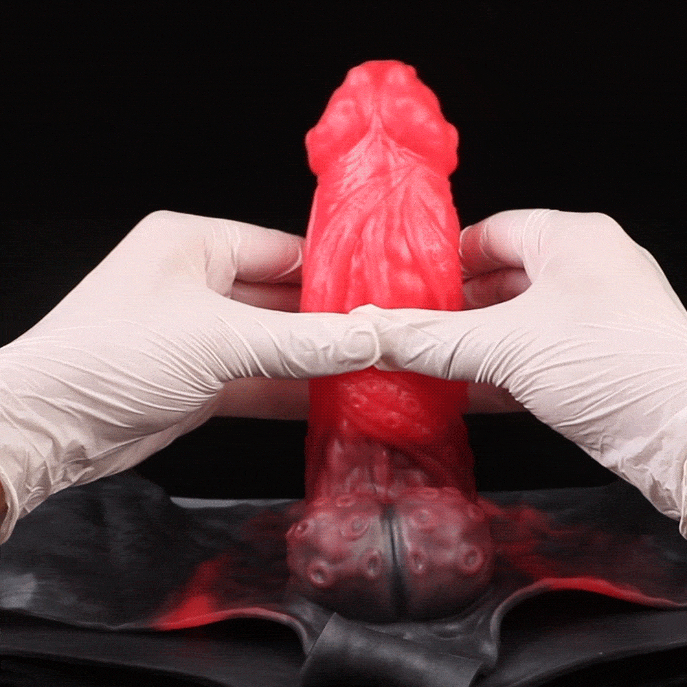 Bloodthirsty Demon Dildo Panties - 5.7inch - Brief Style 62cm Waist